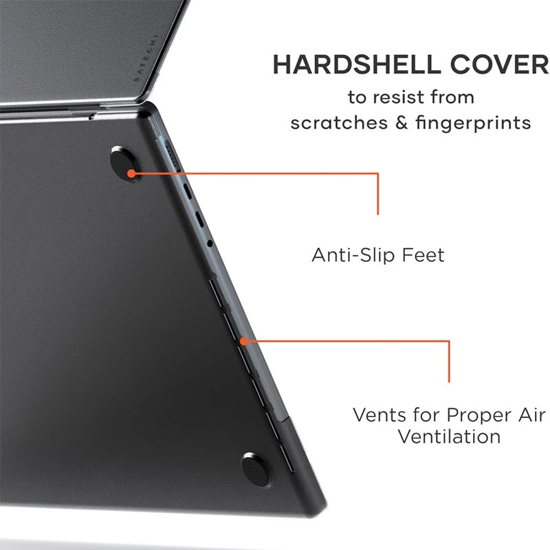 Чохол-накладка Clear Shell для Apple MacBook Pro 16.2" (2021) – Чорний. Фото 3 з 8