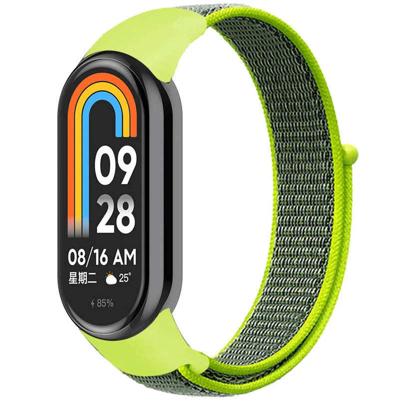 Ремешок Nylon New для Xiaomi Mi Band 8/9/10 – Bright Green. Фото 1 из 1
