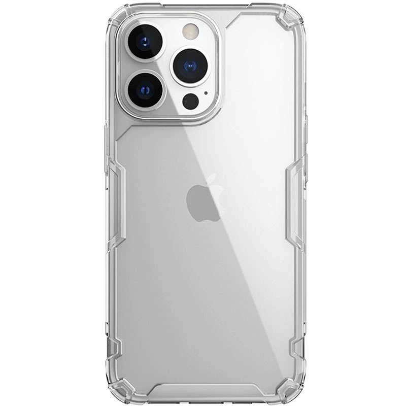 

Силиконовый чехол Nillkin с усиленной защитой углов для Apple iPhone 14 Pro Max (6.7") (Бесцветный (прозрачный)), Безбарвний (прозорий)