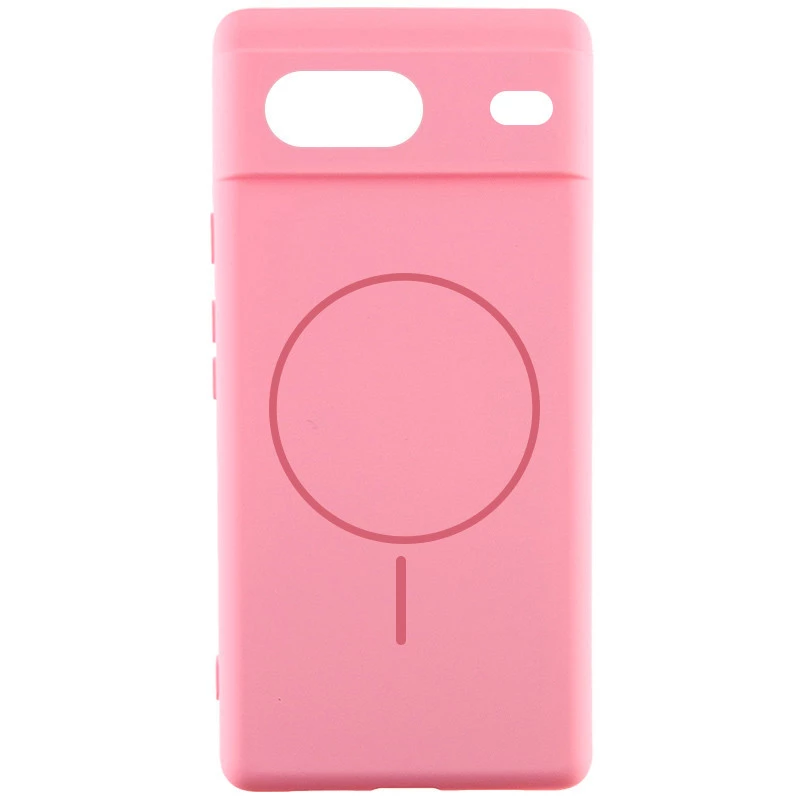 Силіконовий чохол Lakshmi MagFit з захистом камери для Google Pixel 8 – Рожевий / Light pink. Фото 2 з 4