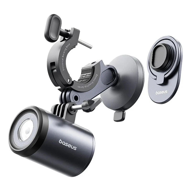 Вело- Мото- тримач+ліхтар Baseus PrimeTrip Series 2-in-1 (C12569000121-0) – Cosmic Black. Фото 4 з 6