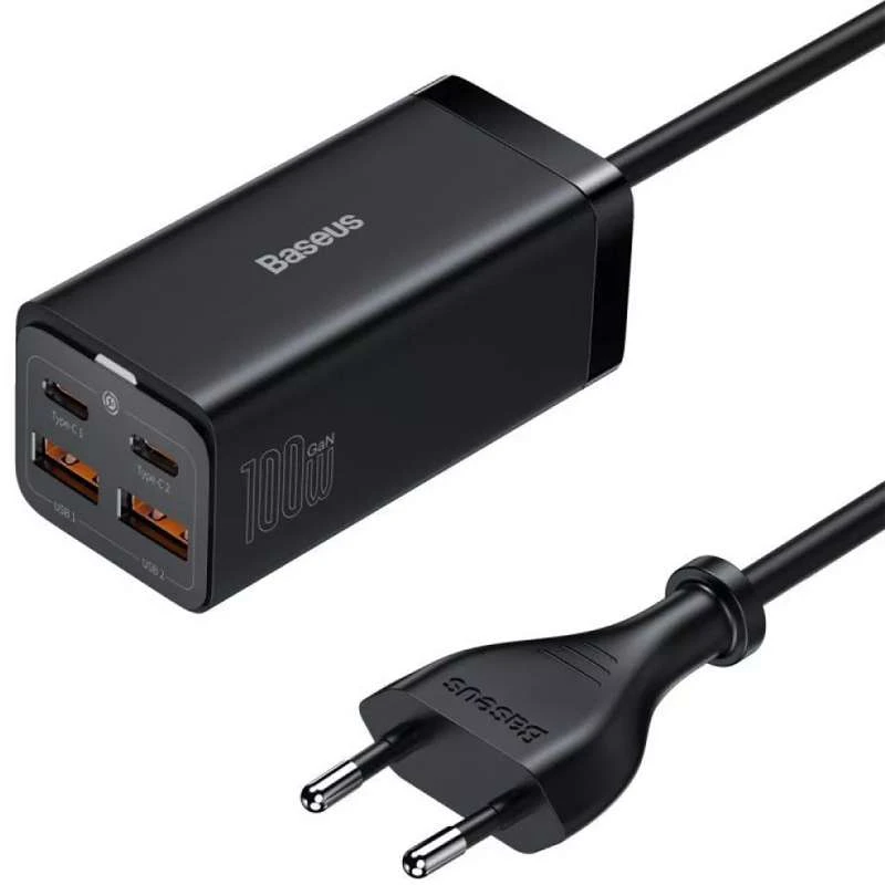 

МЗП Baseus GaN3 Pro 2Type-C+2USB 100W EU (CCGP000101)