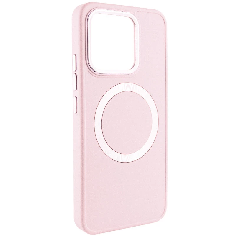 

TPU чехол Bonbon с металлическими кнопками та MagSafe на Xiaomi 14 Pro (Розовый / Light Pink), Рожевий / light pink