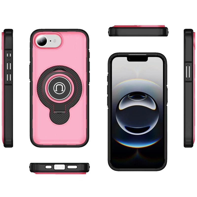 TPU+Textured PC Magnet для Apple iPhone 16e (6.1") – Pink. Фото 3 з 5