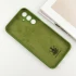 Чохол Silicone Case Lakshmi Plus з закритою камерою на Samsung Galaxy A35 – Зелений / Dark green. Фото 7 з 9