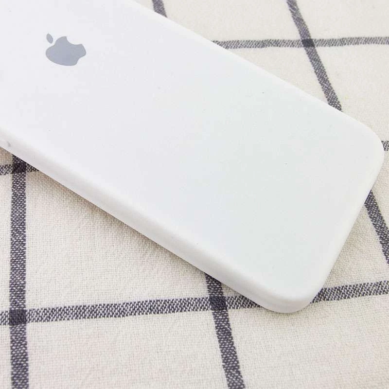 Чохол Silicone Case Square з захистом камери на Apple iPhone 7 / 8 (4.7") – Білий / White. Фото 2 з 3