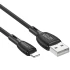 Дата кабель Borofone BX86 Advantage USB to Lightning (1m) – Black. Фото 2 из 4