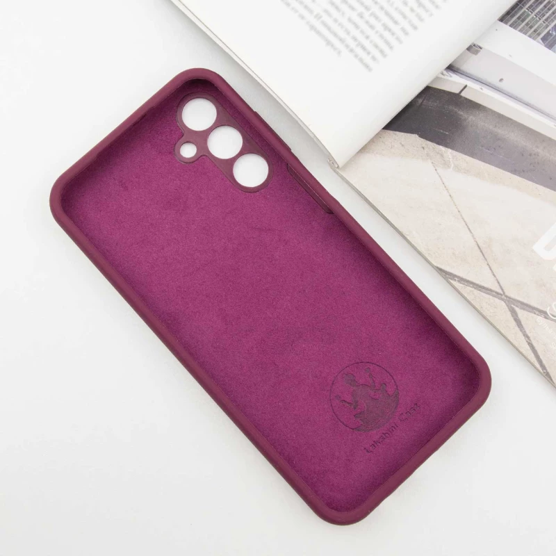 Чохол Silicone Case Lakshmi Premium L з закритою камерою на Samsung Galaxy A15 4G/5G – Бордовий / Plum. Фото 6 з 10