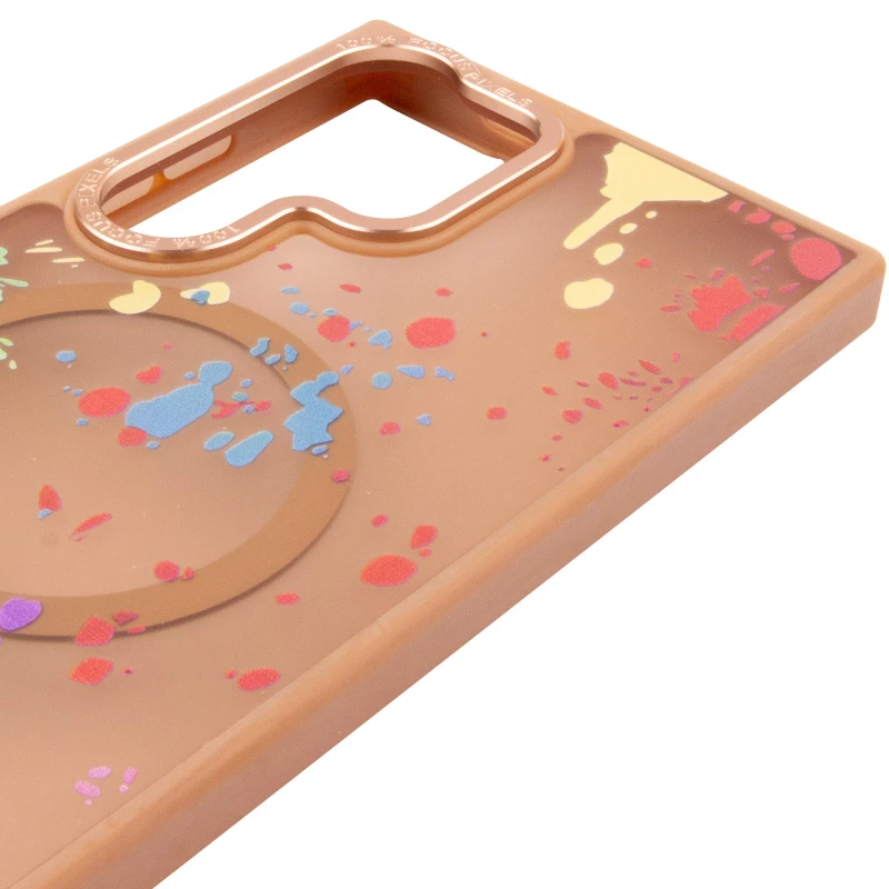 Чохол абстракція малювання з MagSafe на Samsung Galaxy S25 Ultra – Desert gold. Фото 5 з 6