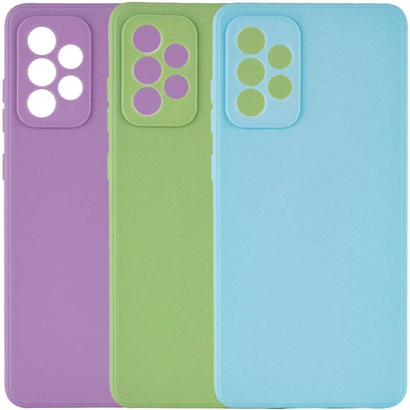 Цветной силиконовый чехол с защитой камеры для Samsung Galaxy A52 4G / A52 5G фото 1 из 2
