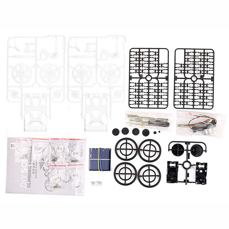 Конструктор позашляховик-скелелаз на сонячній батареї DYY008 Diy Solar – White. Фото 2 з 6