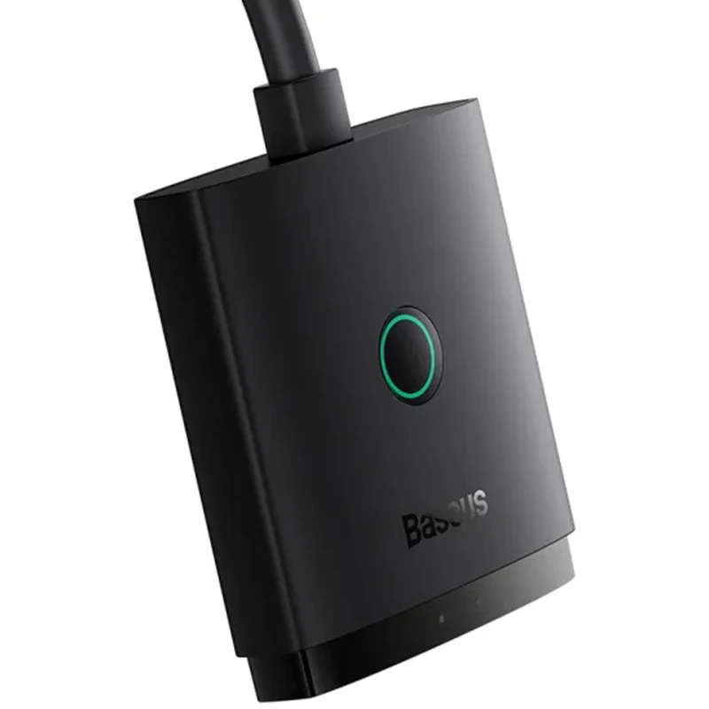 Перехідник HUB Baseus AirJoy Series 2in1 HDMI to HDMI/HDMI (B01331105) – Cluster Black. Фото 5 з 6