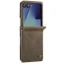 Кожаный чехол-книжка CaseMe Velvet Matte для Samsung Galaxy Z Flip7 – Coffee. Фото 1 из 5