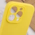 Чехол с защитой камеры Silicone Case для Apple iPhone 16 – Желтый / Yellow. Фото 4 из 4