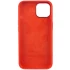 Чехол Silicone Case с металлическими кнопками для Apple iPhone 14 (6.1") – Красный / Red. Фото 5 из 9