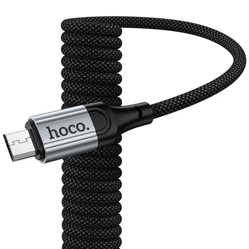 Дата кабель Hoco X121 Nuevo USB to MicroUSB 2.4A (1.5m) – Black. Фото 4 из 7