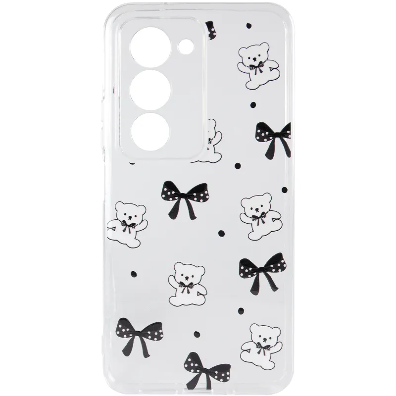 Чехол TPU Clear Joy для Xiaomi Redmi 15 4G (Global) / 5G – Teddy Bows. Фото 3 из 6