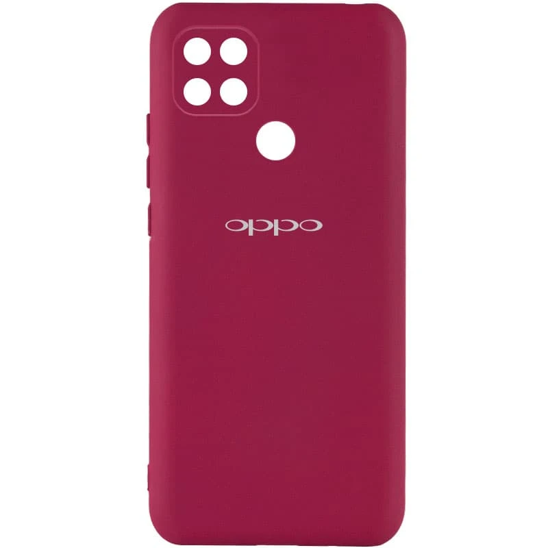 

Чехол My Colors с защитой камеры для Oppo A15s / A15 (Бордовый / Marsala), Бордовий / marsala