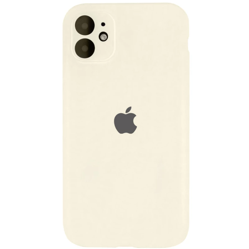 Чохол Silicone Case з захистом камери на Apple iPhone 12 (6.1") – Бежевий / Antigue White. Фото 1 з 1