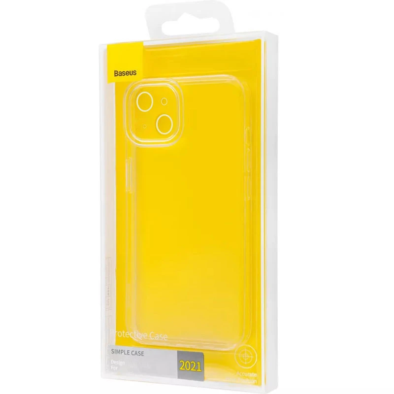 Прозорий силіконовий чохол Baseus на Apple iPhone 14 (6.1") – Прозорий. Фото 3 з 4