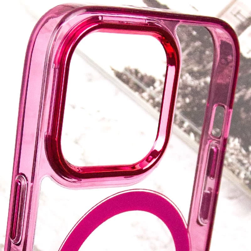 Силіконовий чохол Iris с MagSafe на Apple iPhone 13 Pro (6.1") – Бордовий. Фото 7 з 8