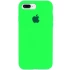 Чохол Silicone Case з закритим низом на Apple iPhone 7 plus / 8 plus – Салатовий / Neon Green. Фото 1 з 1