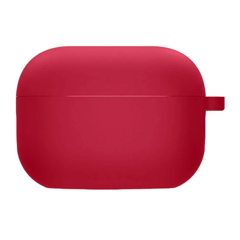 

Силиконовый футляр с микрофиброй для наушников Airpods 3 (Красный / Rose Red), Червоний / rose red