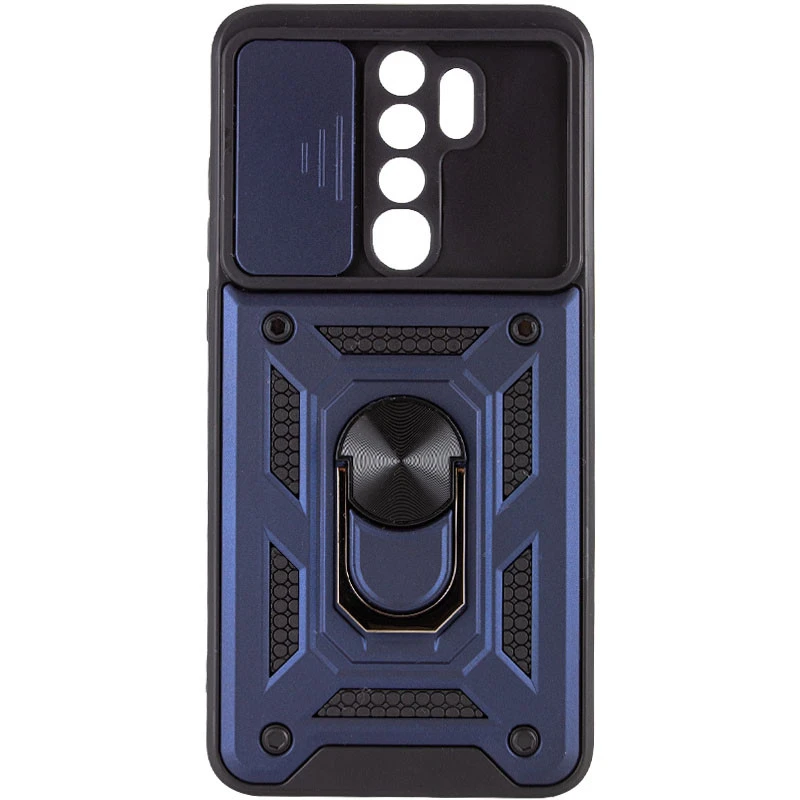 Удароміцний чохол Ummi Camshield Serge Ring (in box) для Xiaomi Redmi Note 8 Pro – Синій / Navy. Фото 1 з 2