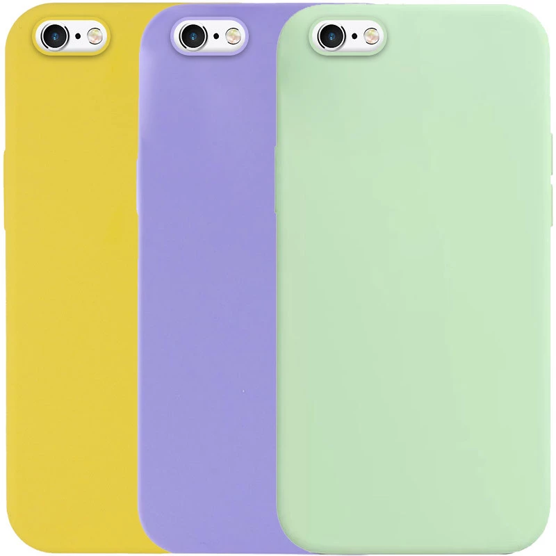Чехол с закрытым низом Silicone Case для Apple iPhone 6/6s (4.7") фото 3 из 3