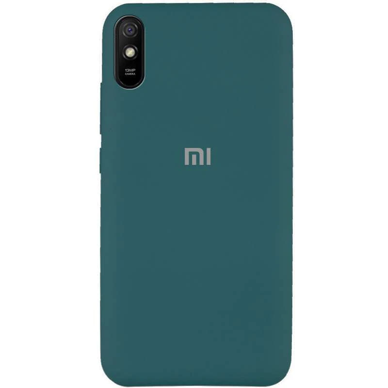 

Чохол Silicone Case з закритим низом на Xiaomi Redmi 9A (Зелений / Pine green)