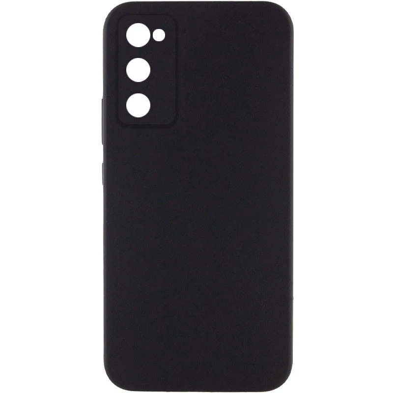Чохол Silicone Case Lakshmi Premium з закритою камерою на Samsung Galaxy S20 FE – Чорний / Black. Фото 1 з 7