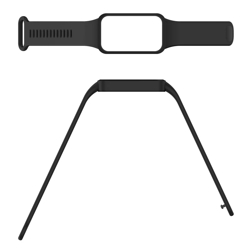 Силиконовый ремешок для Xiaomi Mi Smart Band 9 Active – Black. Фото 5 из 5