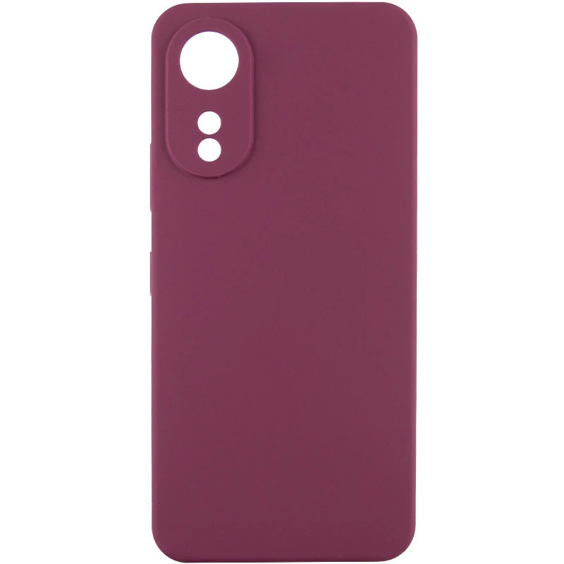Чохол Silicone Case Lakshmi Premium із закритою камерою для Oppo A78 4G – Бордовий / Plum. Фото 2 з 4