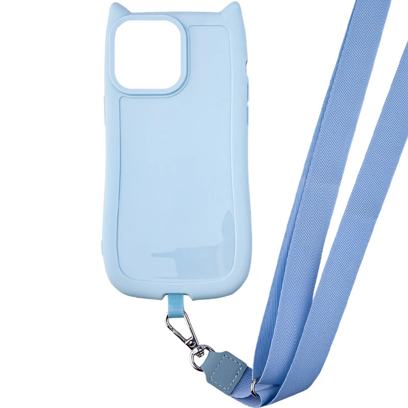 Чехол Kitty with straps для Apple iPhone 17e (6.1") – Blue. Фото 2 из 3