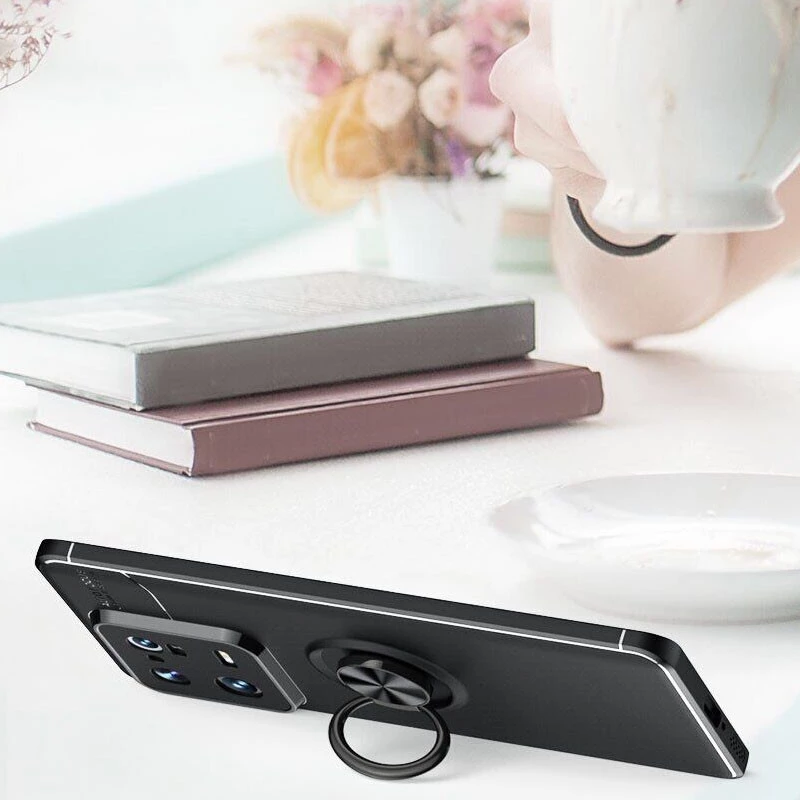 Чехол Deen ColorRing с кольцом для Xiaomi 13 Pro – Черный / Черный. Фото 5 из 5