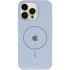 Чохол Silicone Case Full Protective (AA) V2 with MagSafe для Apple iPhone 16e (6.1") – Блакитний / Lilac Blue. Фото 3 з 6