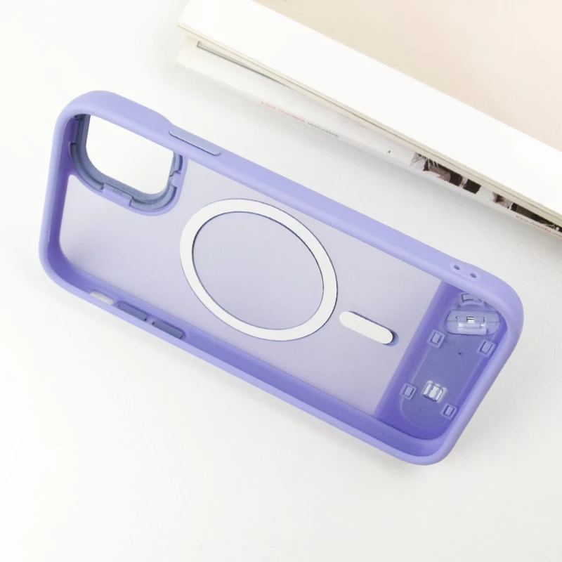 TPU+PC чохол Stand case для Apple iPhone 15 (6.1") – Light blue. Фото 5 з 7