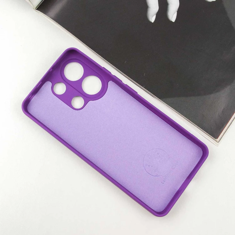 Чохол Silicone Case Lakshmi Plus з закритою камерою на Xiaomi Redmi Note 13 5G – Фіолетовий / Purple. Фото 3 з 6