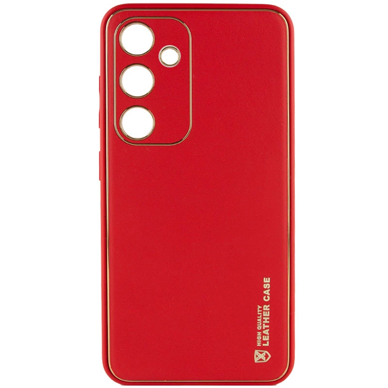 Шкіряний чохол Xshield на Samsung Galaxy S23 – Червоний / Red. Фото 1 з 11