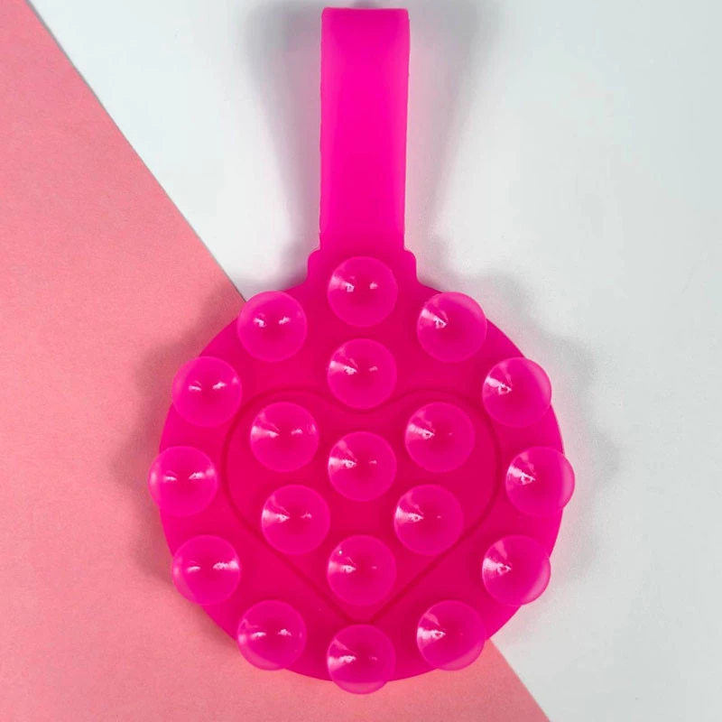 Тримач-присоска для телефону Double Side Silicone with a Strap – Barbie Pink. Фото 2 з 2