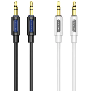 Аудіо кабель Aux Borofone BL20 True sound silicone (1m) фото 1 Аудіо кабель Aux Borofone BL20 True sound silicone (1m) фото 1 з 1