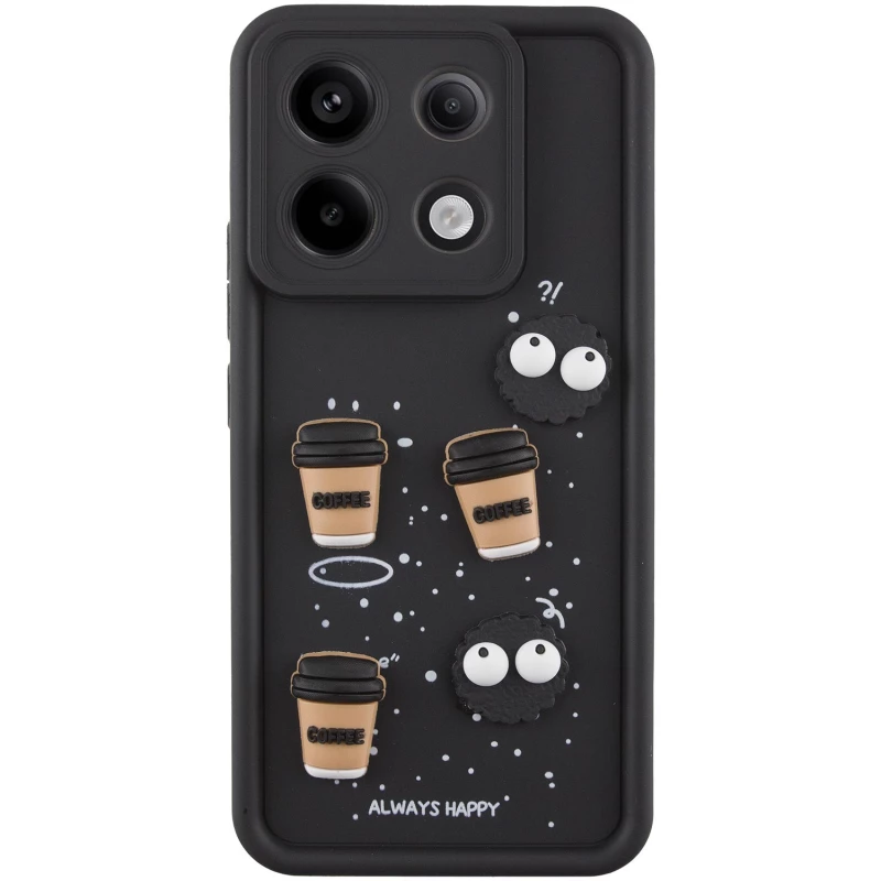 

Чохол TPU Toys Case для Xiaomi Redmi Note 13 Pro 5G (Black / Always Happy)
