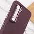 TPU чохол Bonbon з металевими кнопками на Samsung Galaxy S24+ – Бордовий / Plum. Фото 9 з 11