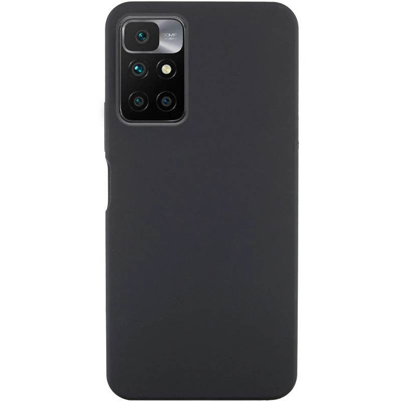 Чехол Silicone Case Lakshmi Elit для Xiaomi Redmi 10 – Черный / Black. Фото 1 из 4
