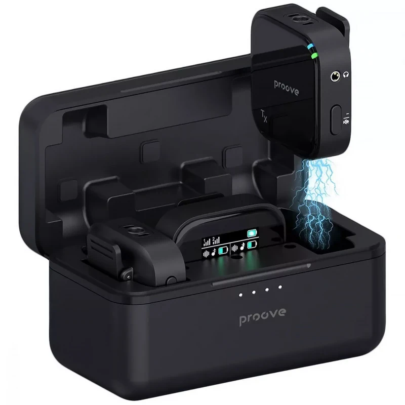 Петличний бездротовий мікрофон Proove Studio – Black. Фото 4 з 5