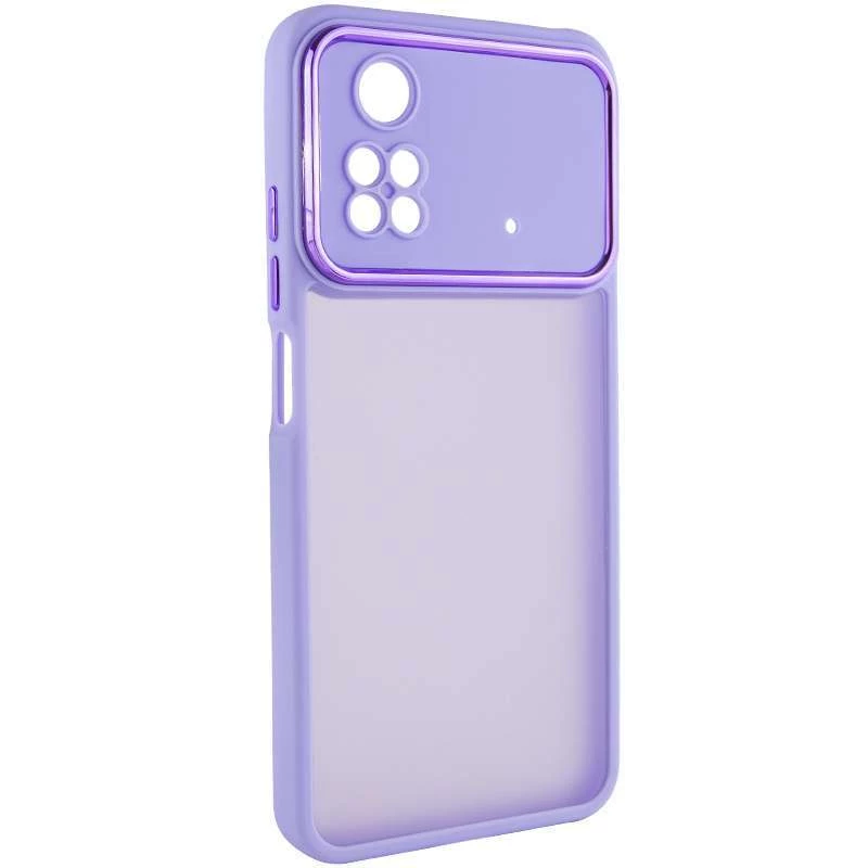 

TPU+PC чехол Accent для Xiaomi Poco M4 Pro 4G (White / Purple)