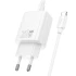 МЗП Hoco N61 Gentle PD20W+QC3.0 (1USB-A/1C) + кабель Type-C to Type-C – White. Фото 3 з 6
