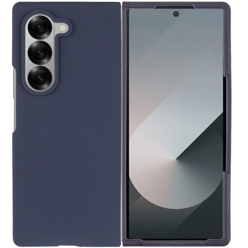 Чохол Foldables Silicone Cover Lakshmi (AAA) для Samsung Galaxy Z Fold5 – Темно-синій / Midnight blue. Фото 3 з 6