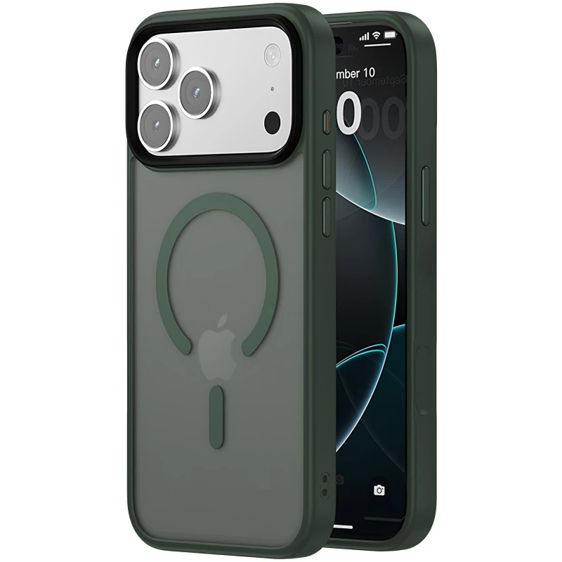 Чехол Ummi Colorful with MagSafe для Apple iPhone 18 Pro – Зеленый / Dark Green. Фото 1 из 2