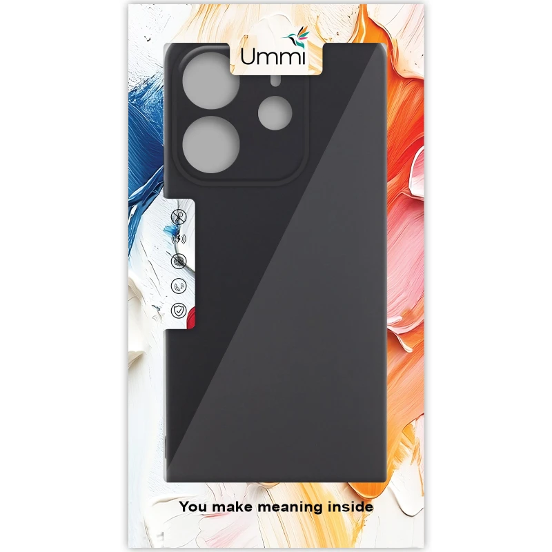 Чохол Silicone Cover Ummi Lakshmi Full Camera (AA) для Xiaomi Redmi Note 14 4G (Europe version) – Чорний / Black. Фото 2 з 2
